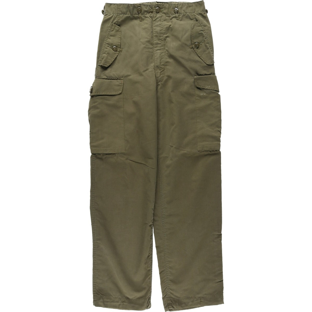 Military cargo pants, women's size L (equivalent to W30), vintage. unclear Khaki type Vintage Second Hand