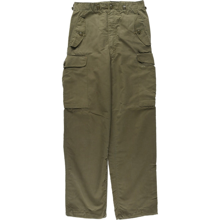 Military cargo pants, women's size L (equivalent to W30), vintage. unclear Khaki type Vintage Second Hand