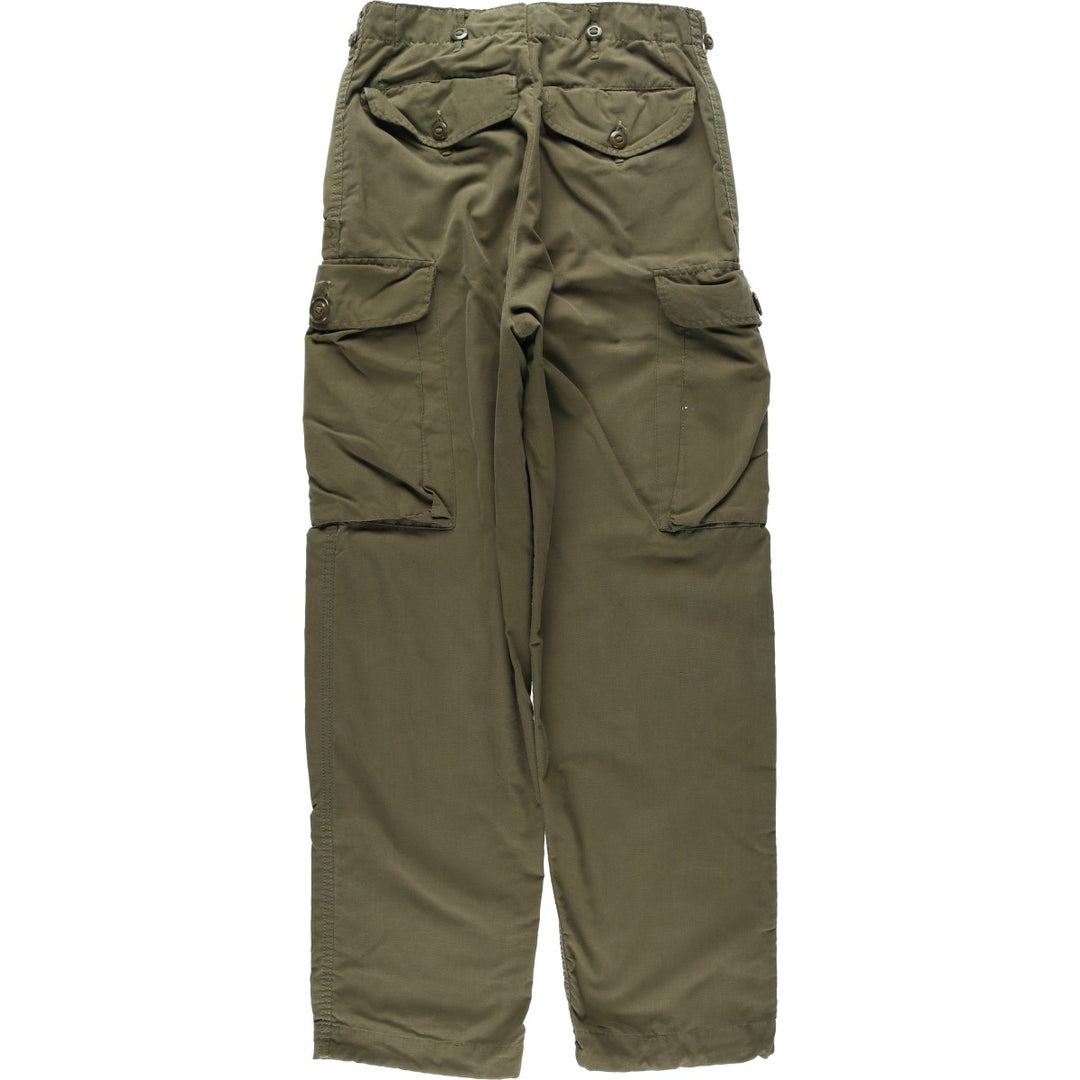 Military cargo pants, women's size L (equivalent to W30), vintage. unclear Khaki type Vintage Second Hand
