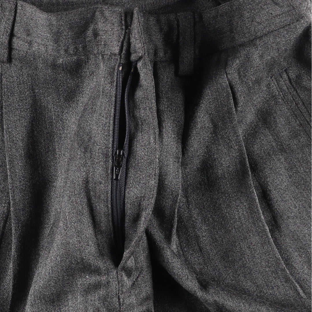 Liz Sport Two-Pleat Shorts, Women's Size L (equivalent to W27) polyester gray type Vintage Second Hand