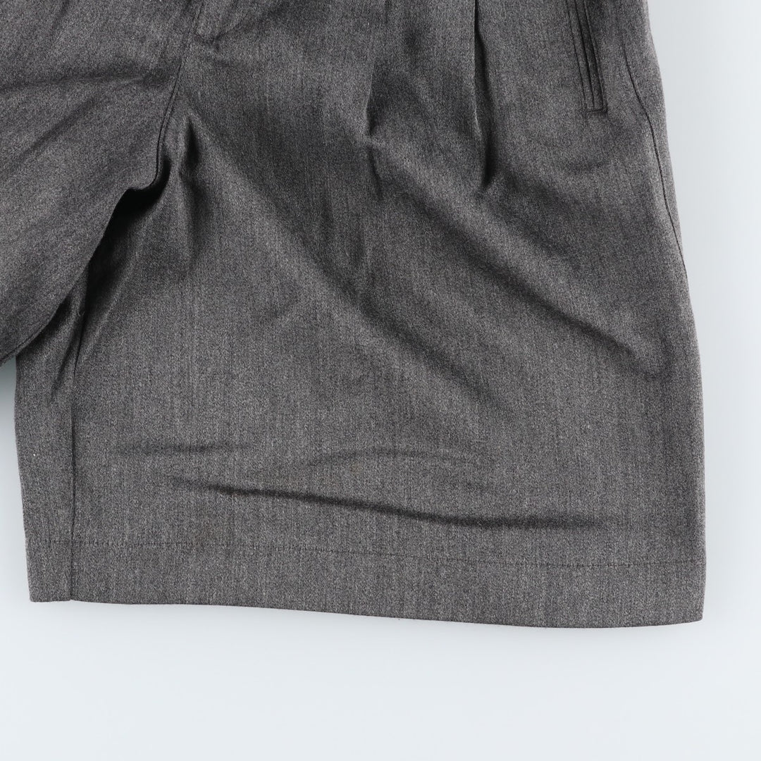 Liz Sport Two-Pleat Shorts, Women's Size L (equivalent to W27) polyester gray type Vintage Second Hand