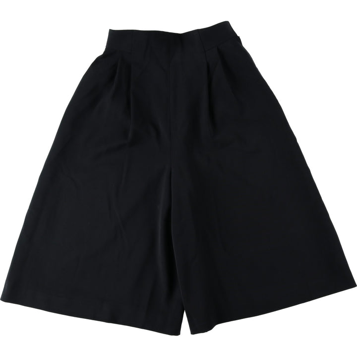 Sophia Two-Pleat Culotte Pants, Women's Size M (equivalent to W26) unclear black type Vintage Second Hand