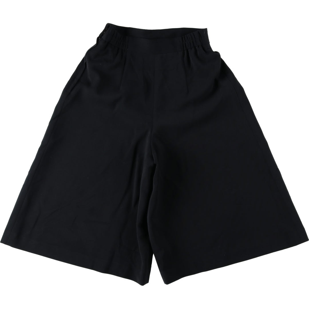 Sophia Two-Pleat Culotte Pants, Women's Size M (equivalent to W26) unclear black type Vintage Second Hand