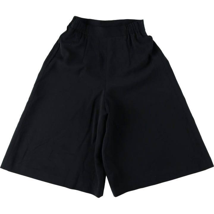 Sophia Two-Pleat Culotte Pants, Women's Size M (equivalent to W26) unclear black type Vintage Second Hand