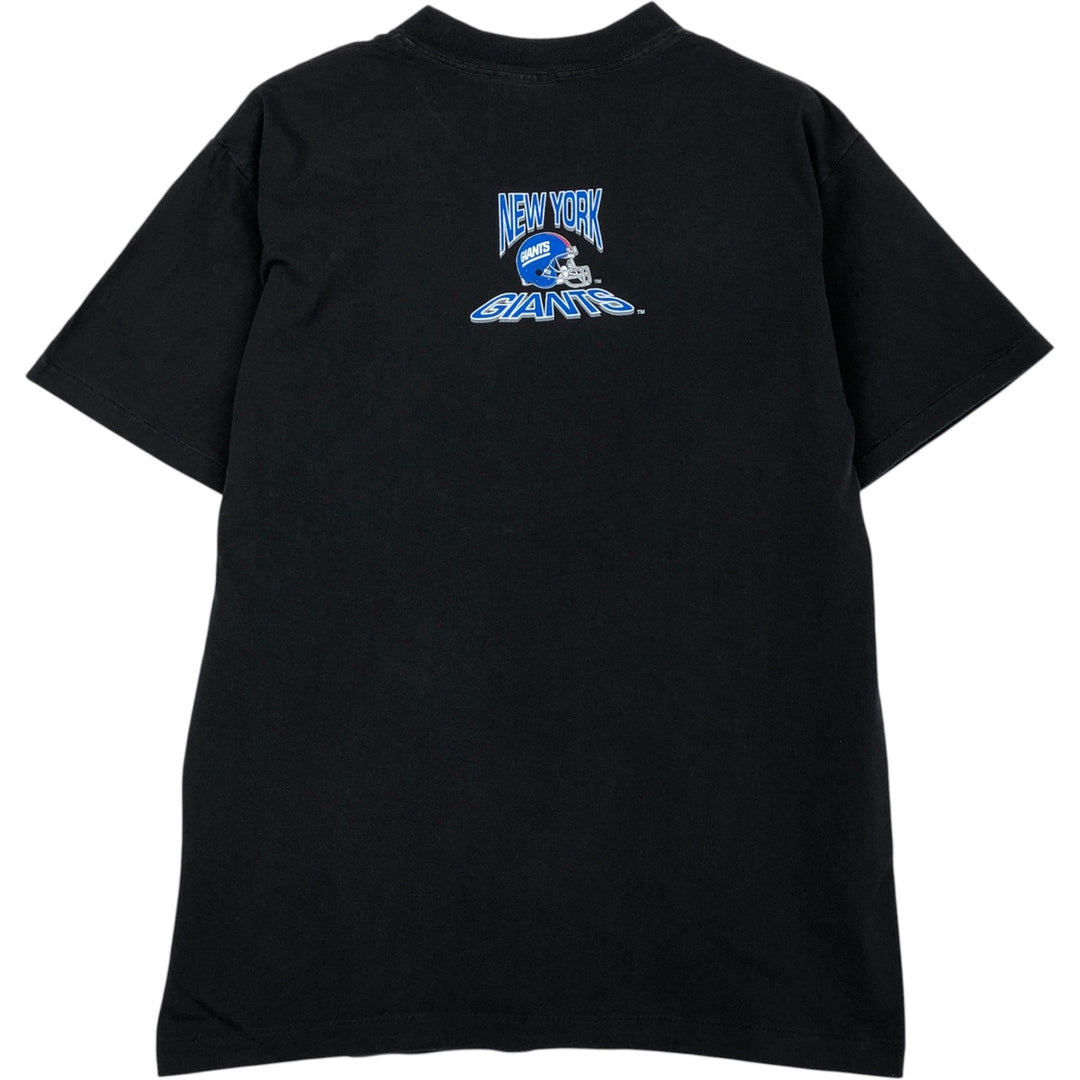 90'S FAN SPORTSWEAR NFL NEW YORK GIANTS New York Giants Made in USA Men's M equivalent Vintage cotton black type Vintage Second Hand