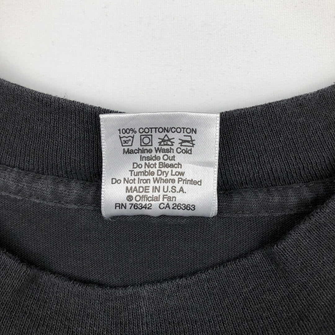 90'S FAN SPORTSWEAR NFL NEW YORK GIANTS New York Giants Made in USA Men's M equivalent Vintage cotton black type Vintage Second Hand