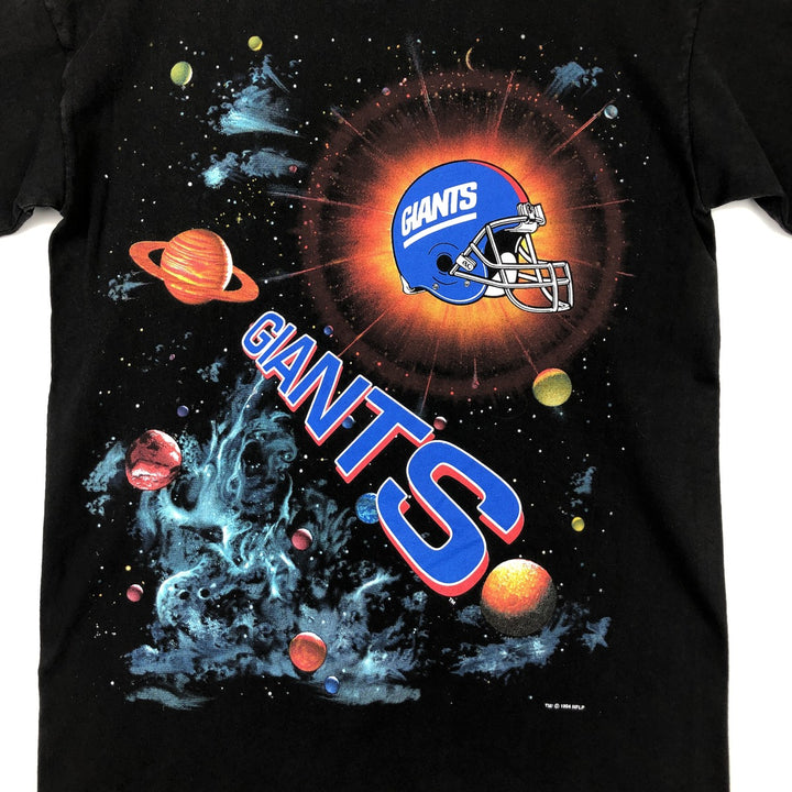 90'S FAN SPORTSWEAR NFL NEW YORK GIANTS New York Giants Made in USA Men's M equivalent Vintage cotton black type Vintage Second Hand