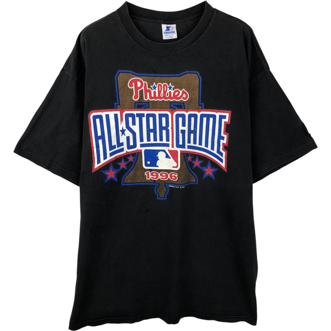90'S Starter 67th MLB All-Star Game Sports Print T-Shirt, Made in USA, Men's XL equivalent, Vintage cotton Charcoal Vintage Second Hand