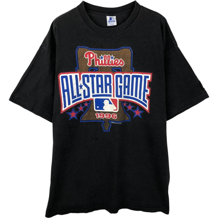 90'S Starter 67th MLB All-Star Game Sports Print T-Shirt, Made in USA, Men's XL equivalent, Vintage cotton Charcoal Vintage Second Hand