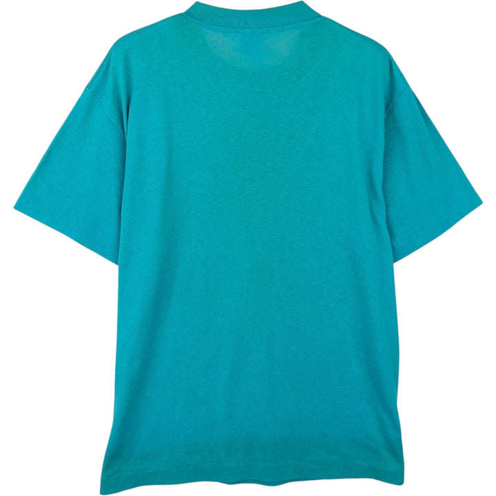 90'S TRENCH NFL MIAMI DOLPHINS Miami Dolphins Sports Print T-Shirt, Made in USA, Men's Size L (approx.), Vintage polyester Emerald green Vintage Second Hand