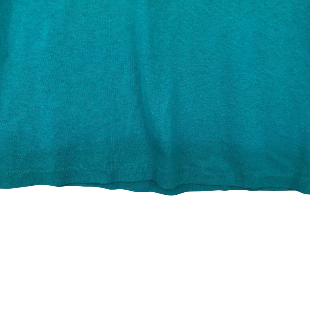 90'S TRENCH NFL MIAMI DOLPHINS Miami Dolphins Sports Print T-Shirt, Made in USA, Men's Size L (approx.), Vintage polyester Emerald green Vintage Second Hand