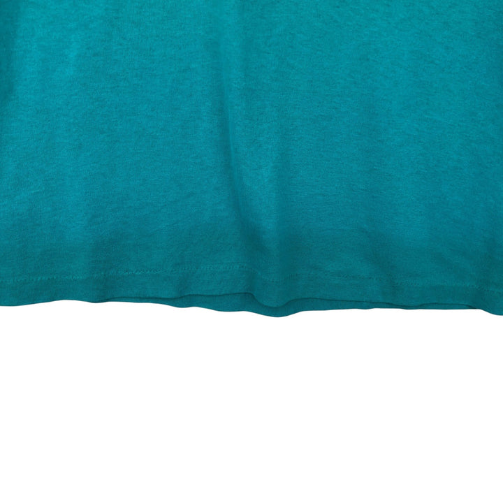 90'S TRENCH NFL MIAMI DOLPHINS Miami Dolphins Sports Print T-Shirt, Made in USA, Men's Size L (approx.), Vintage polyester Emerald green Vintage Second Hand