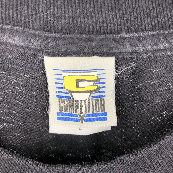 90'S COMPETITOR MLB COLORADO ROOLIES Sports Print T-Shirt, Men's Size L (Equivalent), Vintage cotton Charcoal Vintage Second Hand