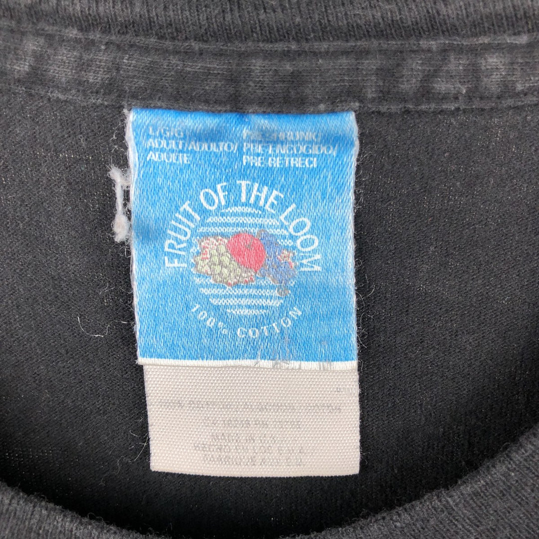 90'S Fruit of the Loom St. Paul Saints sports print T-shirt, Made in USA, Men's size L (approx.) cotton black type Vintage Second Hand