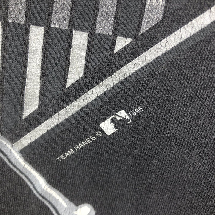 90'S Hanes Heavyweight MLB Chicago White Sox Sports Print T-Shirt, Men's Size XL (approx.) cotton gray type Vintage Second Hand