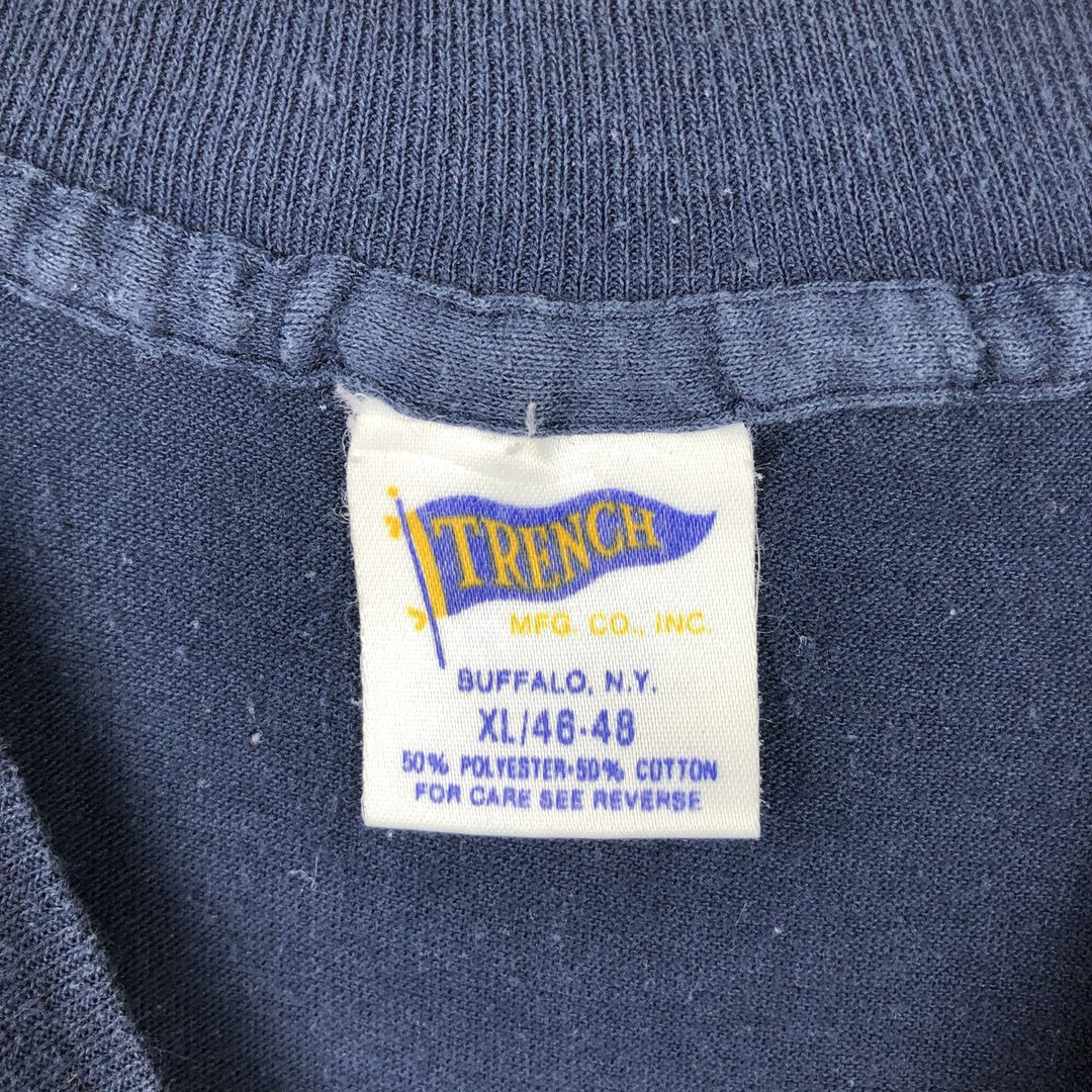 90'S TRENCH MLB MINNESOTA TWINS Sports Print T-Shirt, Made in USA, Men's XL equivalent, Vintage polyester navy blue type Vintage Second Hand