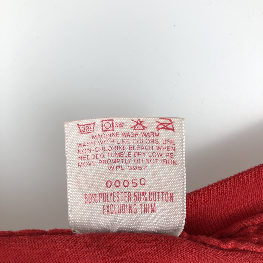 90'S Rawlings MLB Boston Red Sox Logo Print T-Shirt, Made in USA, Men's Size L (approx.), Vintage cotton red type Vintage Second Hand