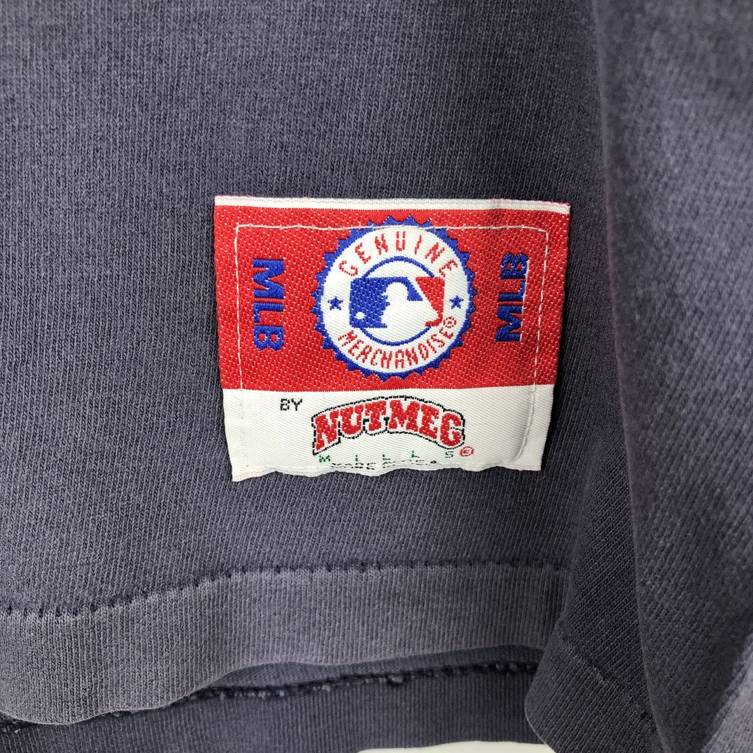 90'S NUTMEG MLB SAN DIEGO PADRES Sports Print T-Shirt, Made in USA, Men's Size L (approx.), Vintage cotton navy blue type Vintage Second Hand
