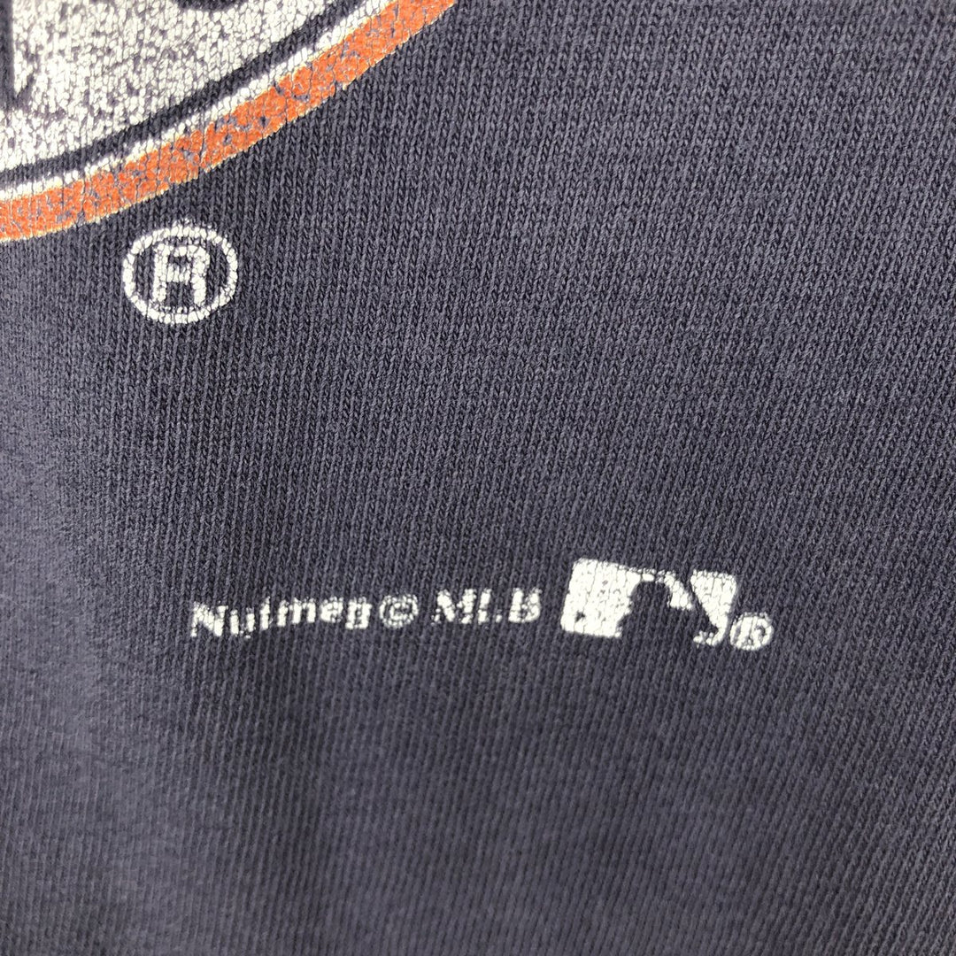 90'S NUTMEG MLB SAN DIEGO PADRES Sports Print T-Shirt, Made in USA, Men's Size L (approx.), Vintage cotton navy blue type Vintage Second Hand