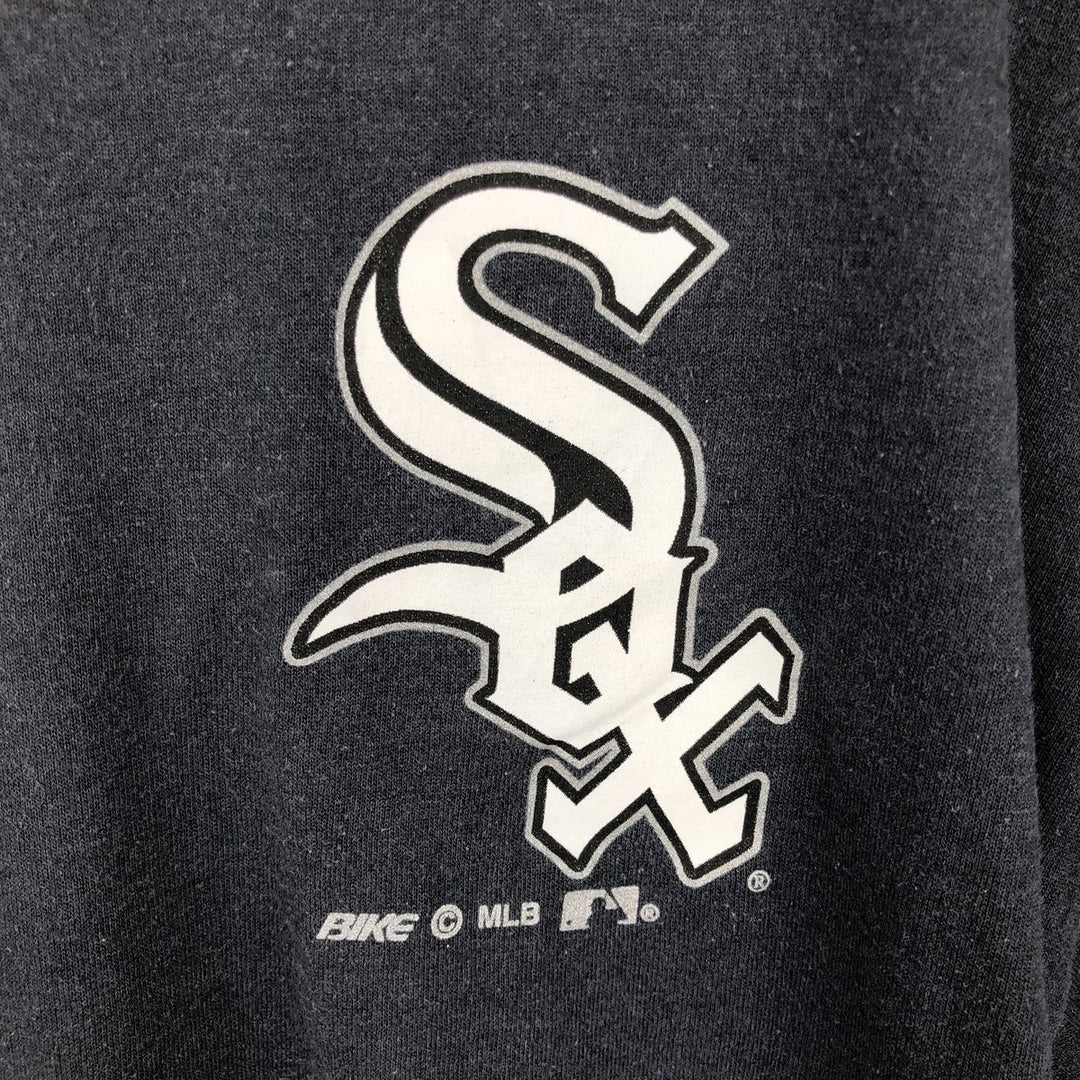 90'S BIKE MLB CHICAGO WHITE SOX Logo Print T-Shirt, Made in USA, Men's XL (approx.) Vintage cotton Charcoal Vintage Second Hand
