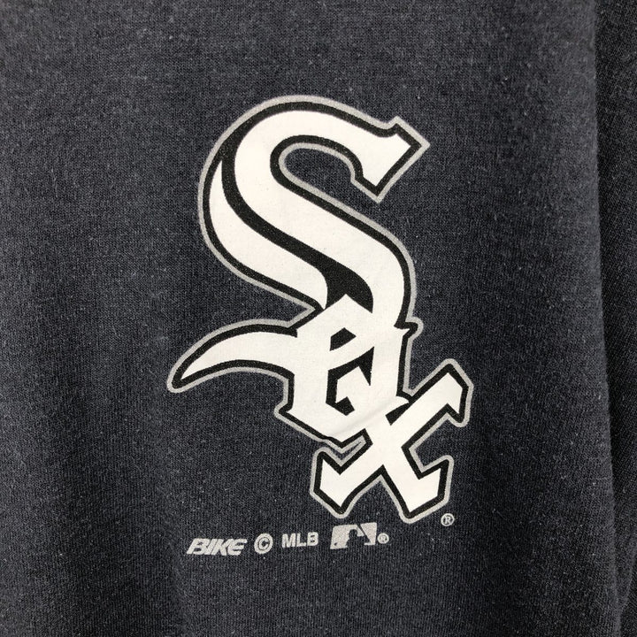 90'S BIKE MLB CHICAGO WHITE SOX Logo Print T-Shirt, Made in USA, Men's XL (approx.) Vintage cotton Charcoal Vintage Second Hand