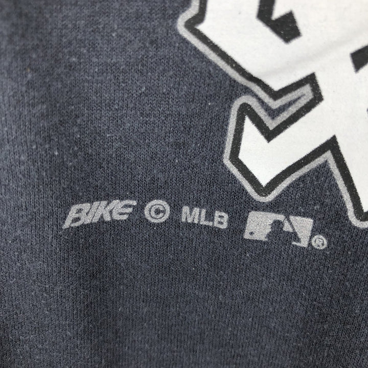 90'S BIKE MLB CHICAGO WHITE SOX Logo Print T-Shirt, Made in USA, Men's XL (approx.) Vintage cotton Charcoal Vintage Second Hand