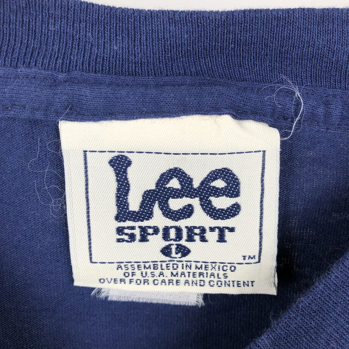 90'S Lee SPORT MLB NEW YORK YANKEES Logo T-Shirt, Men's Size L (approx.), Vintage cotton navy blue type Vintage Second Hand