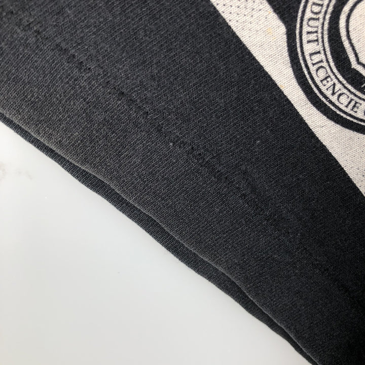 90'S NUTMEG NHL Anaheim Mighty Daks All-Over Print Sports Print T-Shirt, Made in England, Men's Size M (approx.) cotton black type Vintage Second Hand