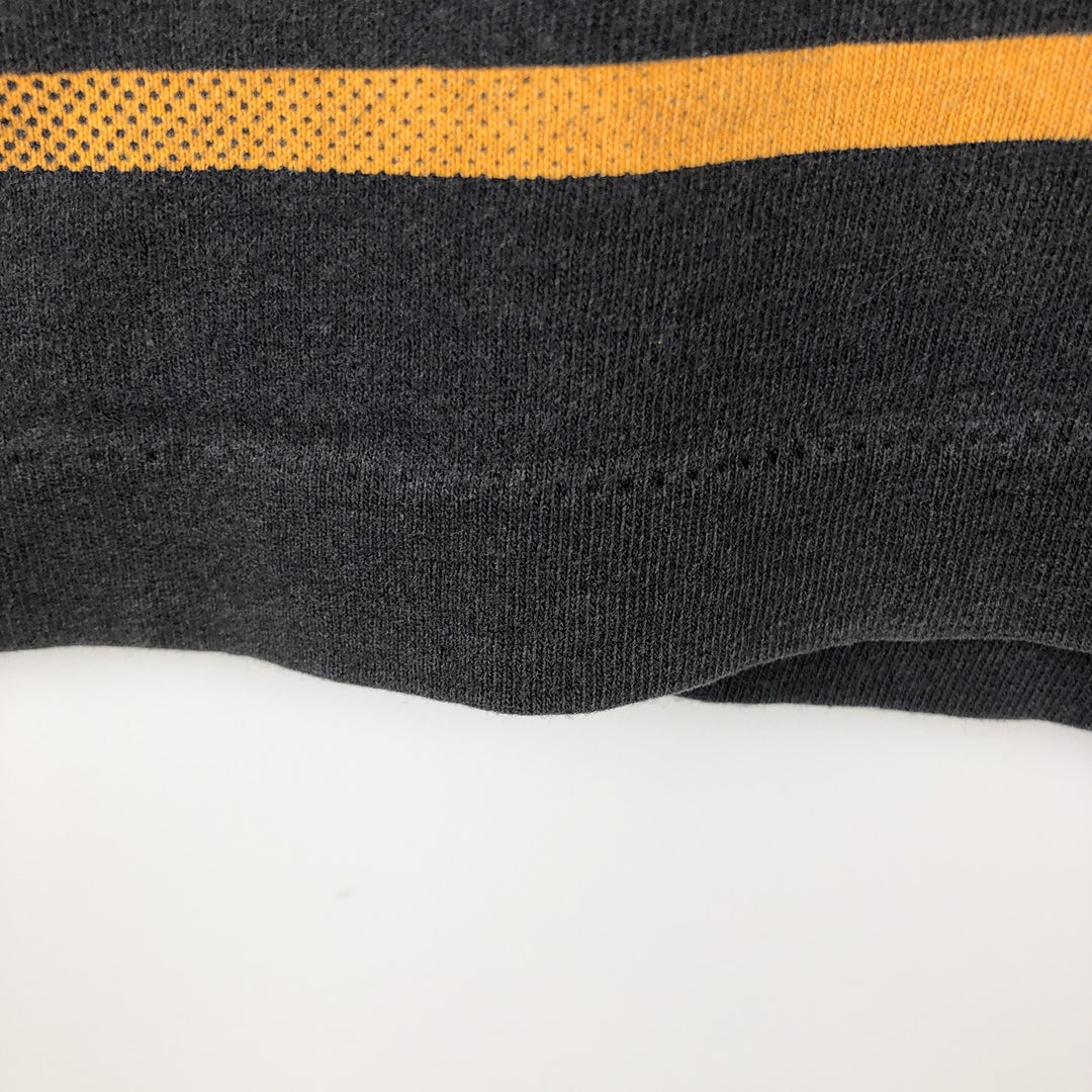 90'S NUTMEG NHL Anaheim Mighty Daks All-Over Print Sports Print T-Shirt, Made in England, Men's Size M (approx.) cotton black type Vintage Second Hand