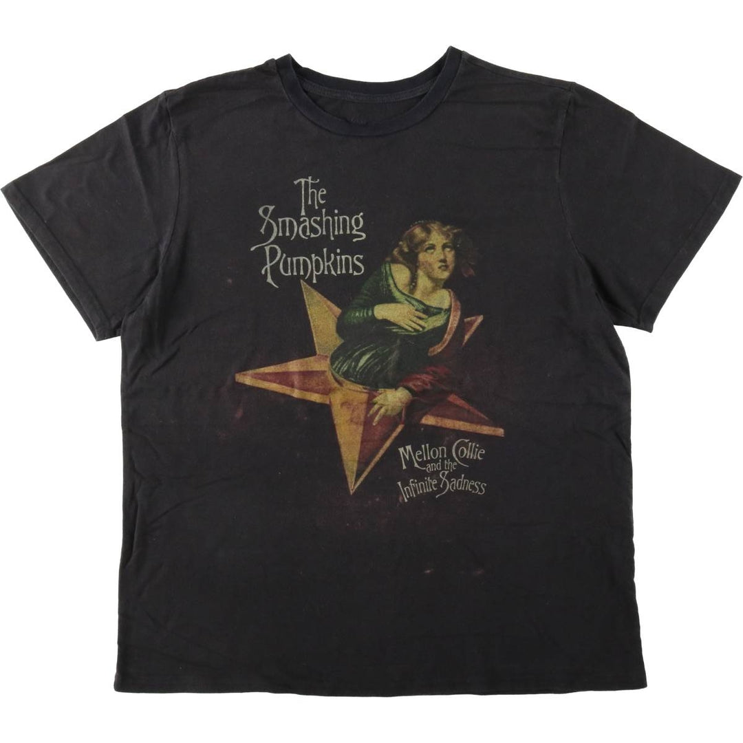 THE SMASHING PUMPKINS Smashing Pumpkins Band T-shirt Band T Men's XXL equivalent cotton black type Vintage Second Hand