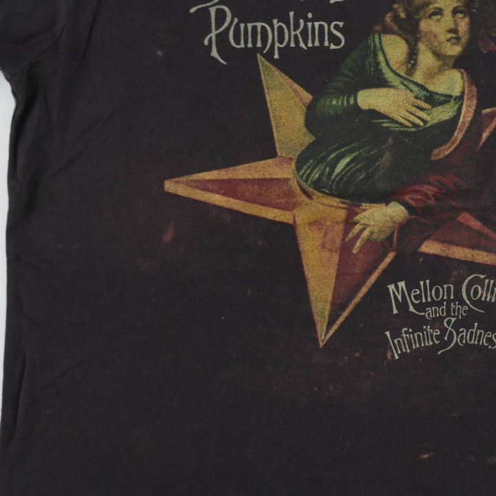 THE SMASHING PUMPKINS Smashing Pumpkins Band T-shirt Band T Men's XXL equivalent cotton black type Vintage Second Hand