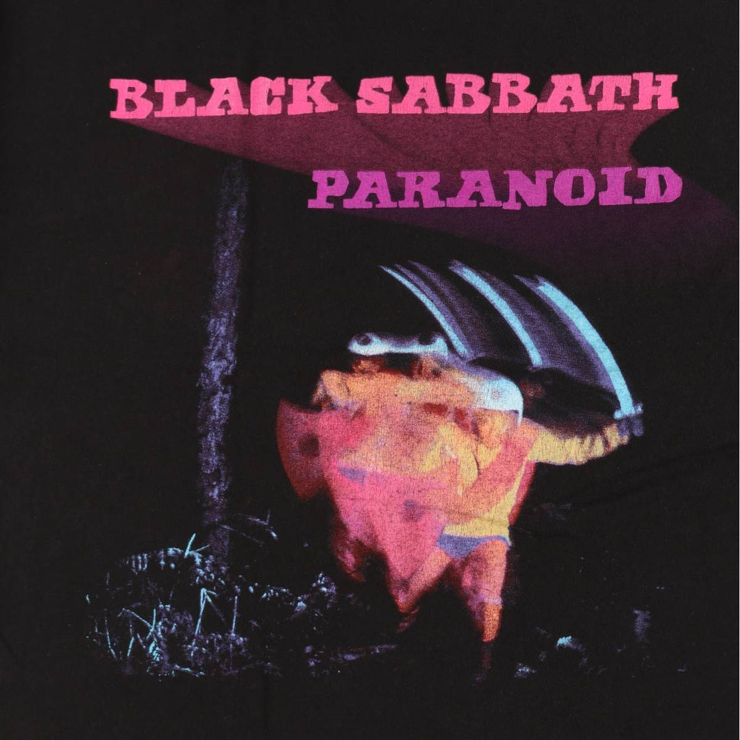 BLACK SABBATH Black Sabbath band T-shirt, band T, men's XL size cotton black type Vintage Second Hand