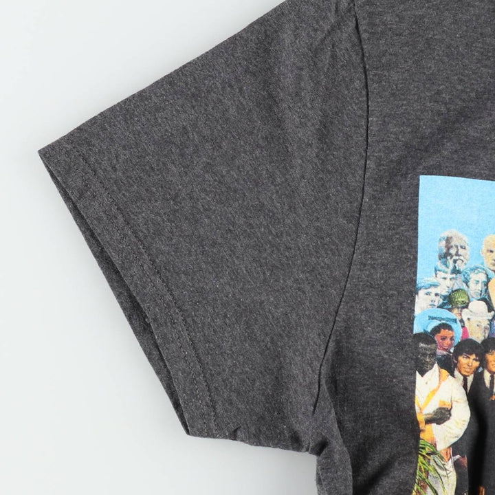 THE BEATLES Band T-shirt, Men's M size cotton Charcoal Vintage Second Hand