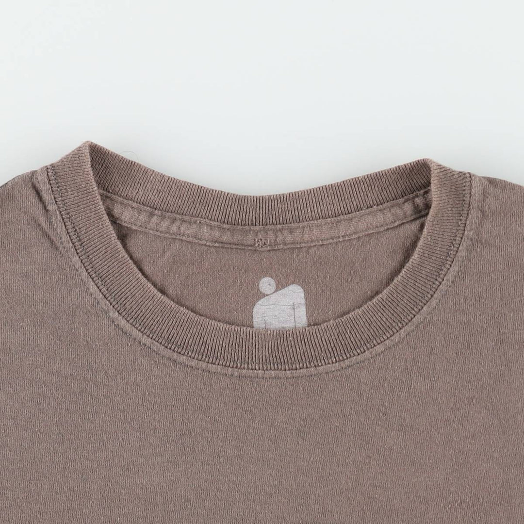 BILLIE EILISH Billie Eilish Band T-shirt Band T Men's M size unclear Khaki type brown Vintage Second Hand