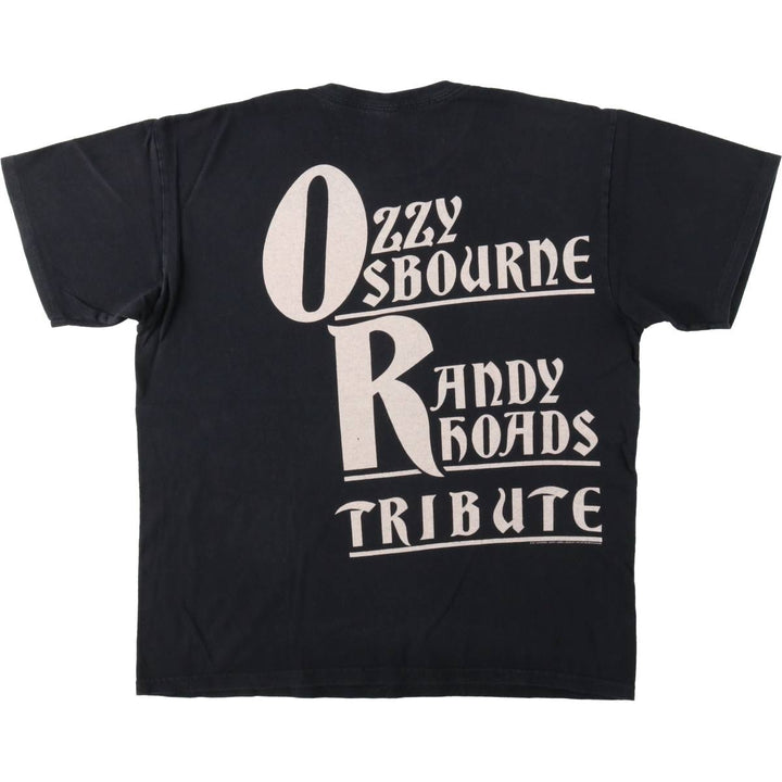 Anvil Ozzy Osbourne Band T-Shirt, Men's L Size cotton black type Vintage Second Hand