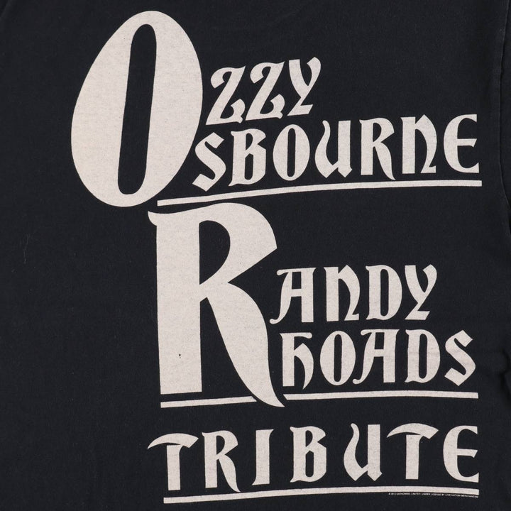 Anvil Ozzy Osbourne Band T-Shirt, Men's L Size cotton black type Vintage Second Hand