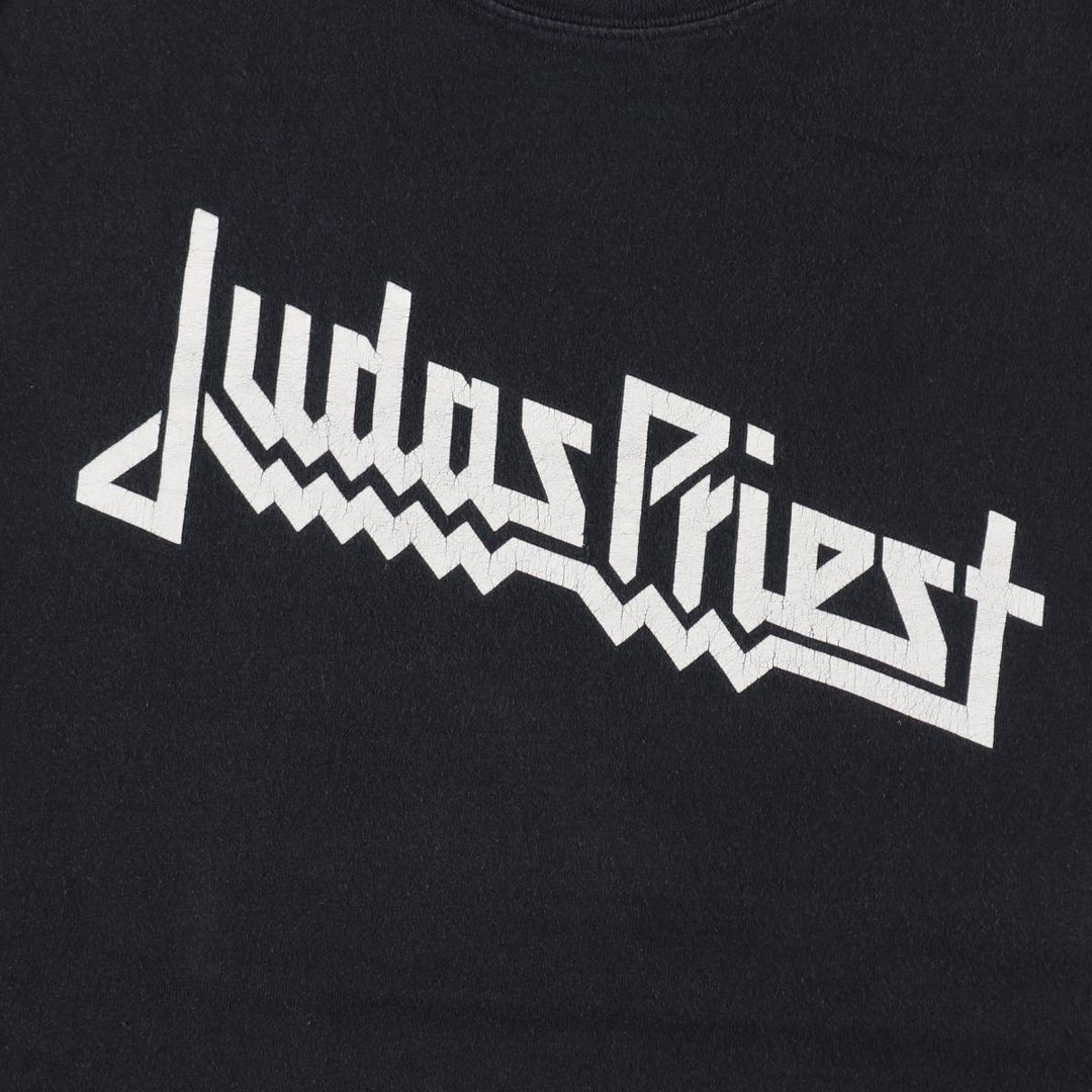 YAZBEK JUDAS PRIEST Band T-shirt (Men's XL equivalent) cotton black type Vintage Second Hand