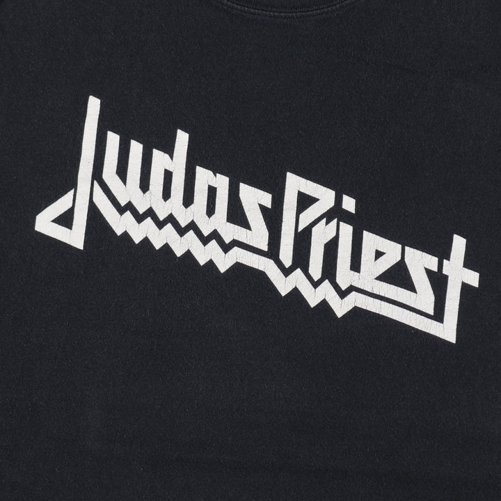 YAZBEK JUDAS PRIEST Band T-shirt (Men's XL equivalent) cotton black type Vintage Second Hand