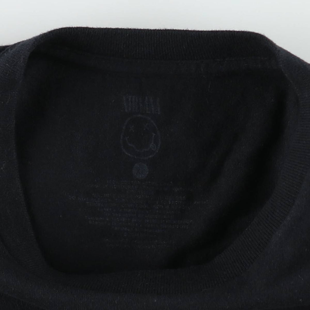 NIRVANA Nirvana Band T-shirt, Band T, Men's XL size cotton black type Vintage Second Hand