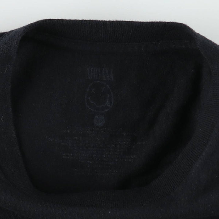 NIRVANA Nirvana Band T-shirt, Band T, Men's XL size cotton black type Vintage Second Hand