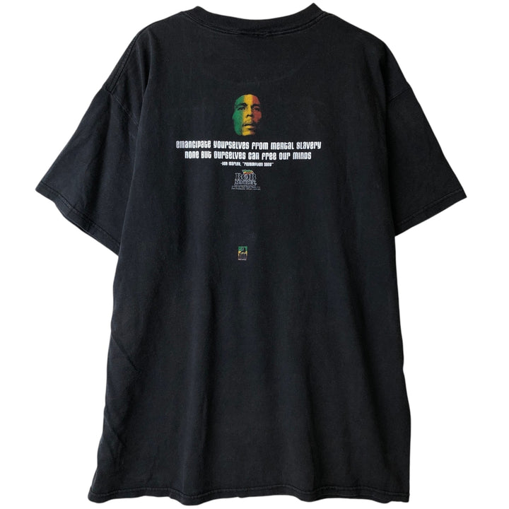 90'S DELTA BOB MARLEY Band T-shirt, Men's XL equivalent, Vintage cotton black type Vintage Second Hand