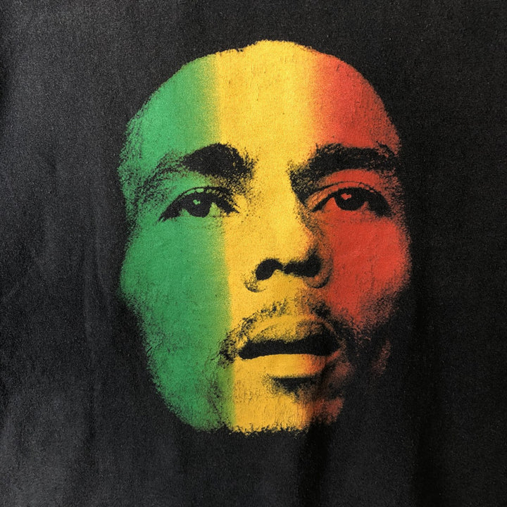 90'S DELTA BOB MARLEY Band T-shirt, Men's XL equivalent, Vintage cotton black type Vintage Second Hand