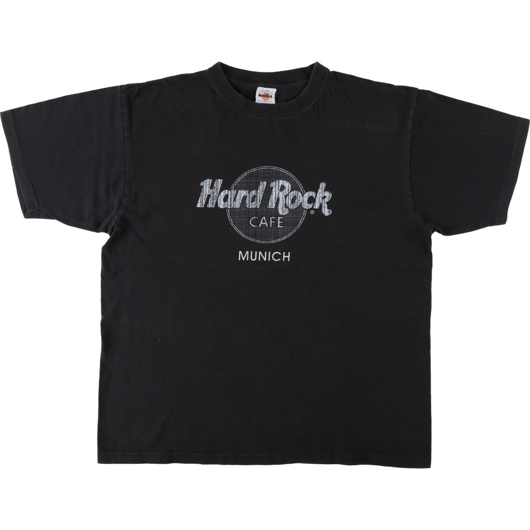 90'S HARD ROCK CAFE Hard Rock Cafe Advertising T-shirt Men's XL Vintage cotton black type Vintage Second Hand