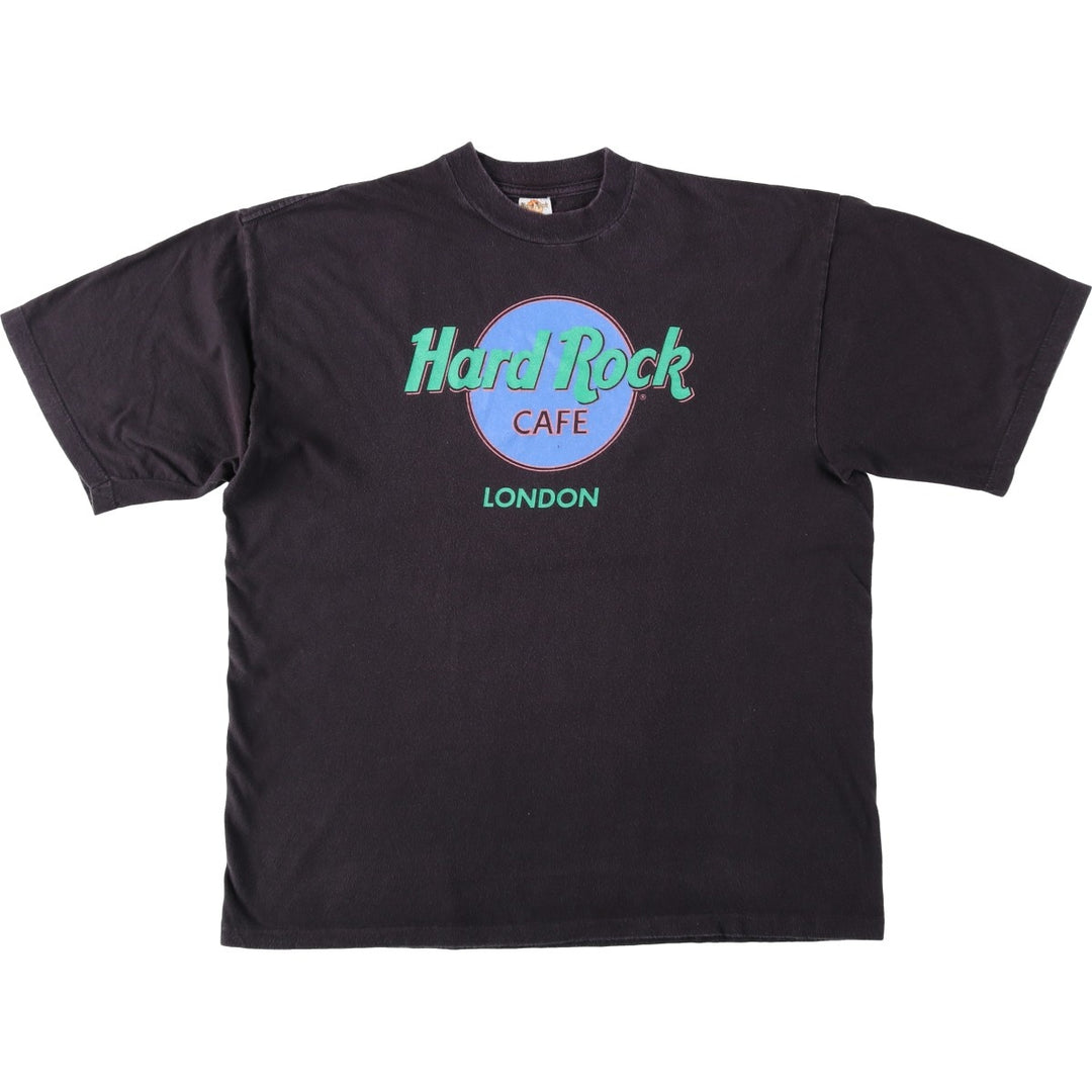 90'S HARD ROCK CAFE Hard Rock Cafe Advertising T-shirt Men's L equivalent Vintage cotton black type Vintage Second Hand