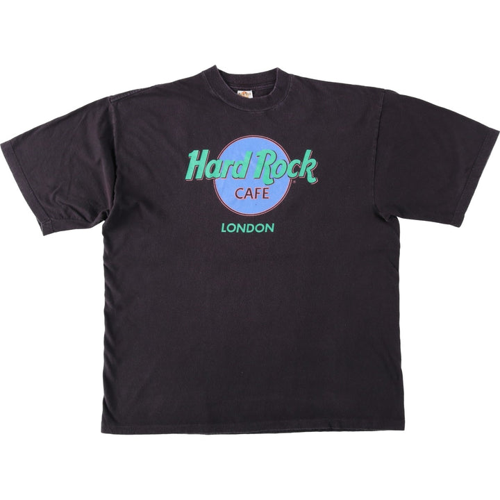 90'S HARD ROCK CAFE Hard Rock Cafe Advertising T-shirt Men's L equivalent Vintage cotton black type Vintage Second Hand