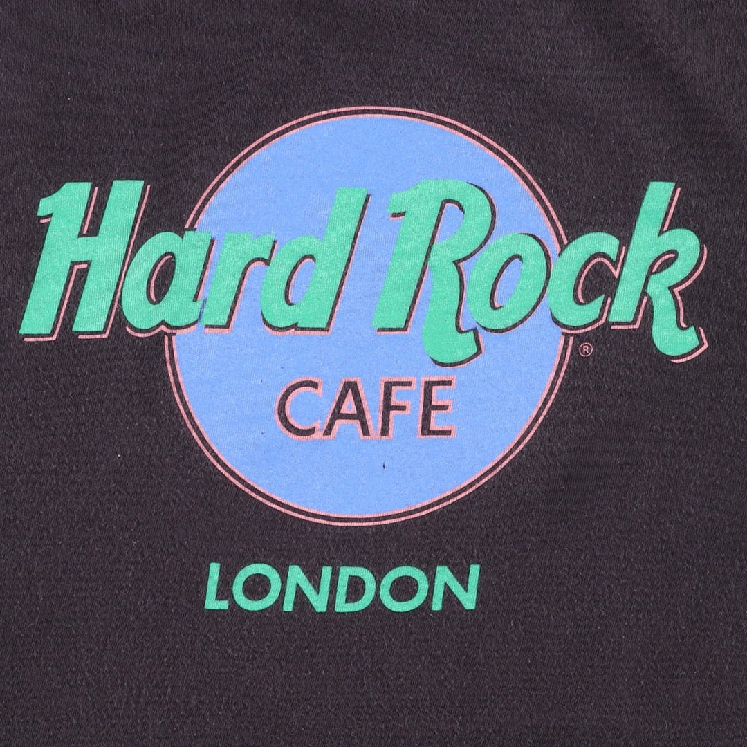 90'S HARD ROCK CAFE Hard Rock Cafe Advertising T-shirt Men's L equivalent Vintage cotton black type Vintage Second Hand