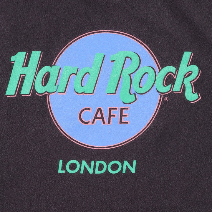 90'S HARD ROCK CAFE Hard Rock Cafe Advertising T-shirt Men's L equivalent Vintage cotton black type Vintage Second Hand