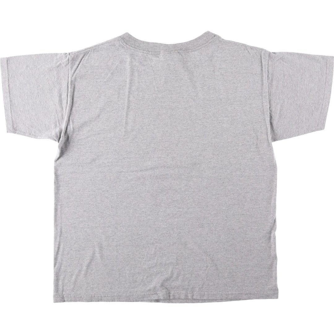 90'S LOGOTEL Doughboy parody advertising T-shirt, Made in USA, Men's size L equivalent, Vintage cotton gray type Vintage Second Hand