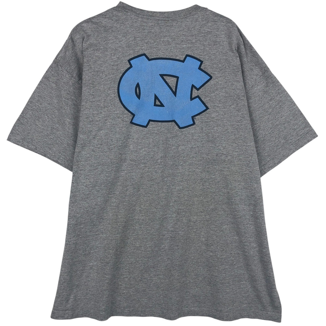 ~2000'S Nike Team North Carolina University of North Carolina College T-shirt, Men's Size L (approx.) cotton gray type Vintage Second Hand