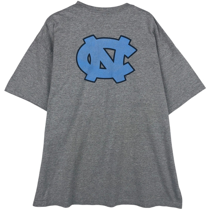 ~2000'S Nike Team North Carolina University of North Carolina College T-shirt, Men's Size L (approx.) cotton gray type Vintage Second Hand